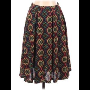 Lularoe Circle Skirt with Tribal Print - Small